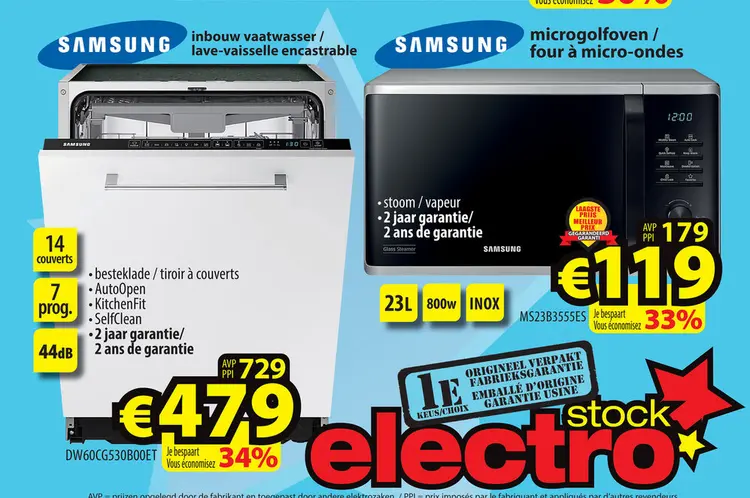 Aanbieding: inbouw vaatwasser / lave-vaisselle encastrabl