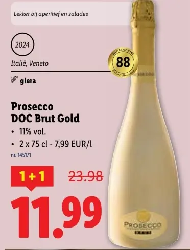 Aanbieding: Prosecco DOC Brut Gold