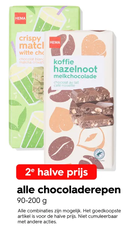 Promotie: Alle chocoladerepen