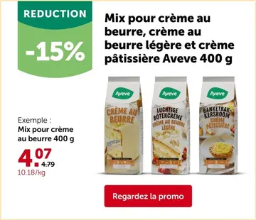 Offre: Mix pour crème au beurre