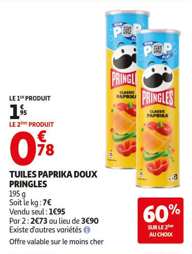 Aanbieding: Tuiles paprika doux