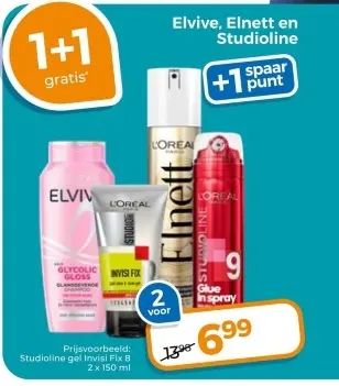 Aanbieding: Elvive, Elnett en Studioline