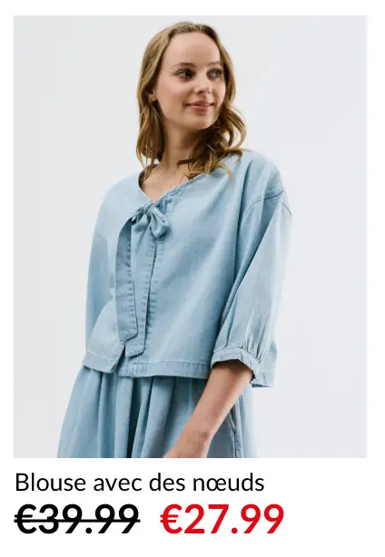 Offre: Blouse avec des nœuds