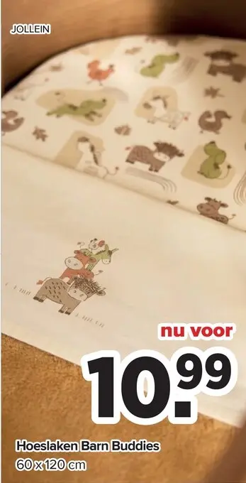 Aanbieding: Hoeslaken Barn Buddies