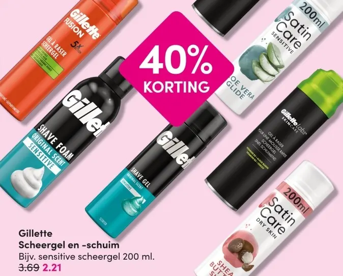 Aanbieding: Scheergel en -schuim