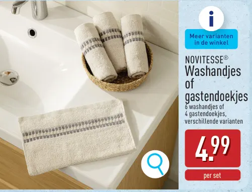 Promotie: Washandjes of gastendoekjes