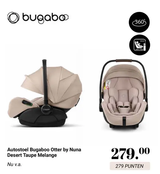Aanbieding: Autostoel Bugaboo Otter by Nuna