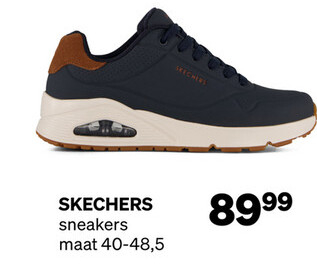 Aanbieding: Skechers Uno Suited On Air Sneakers blauw