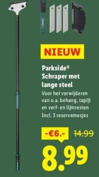 Aanbieding: Schraper met lange steel