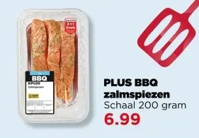 Aanbieding: PLUS BBQ zalmspiezen