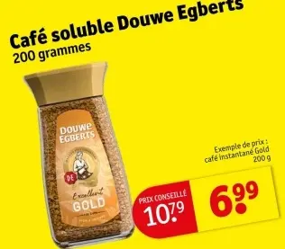 Offre: Café soluble Douwe Egbert