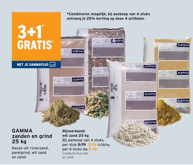 Promotie: wit zand