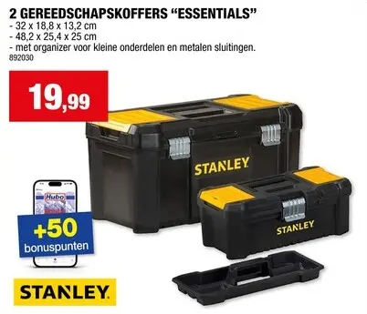 Promotie: 2 Gereedschapskoffers "Essentials"