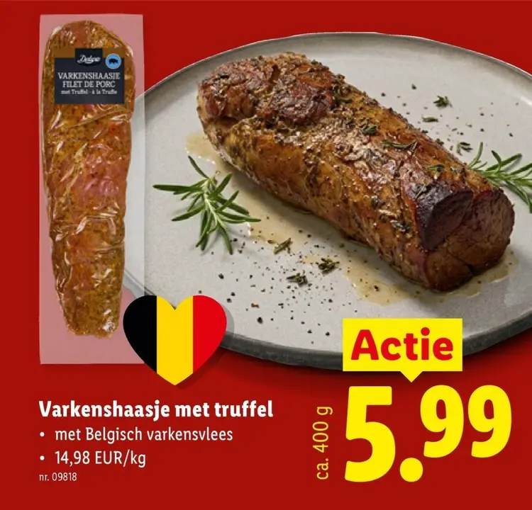 Promotie: Varkenshaasje met truffel