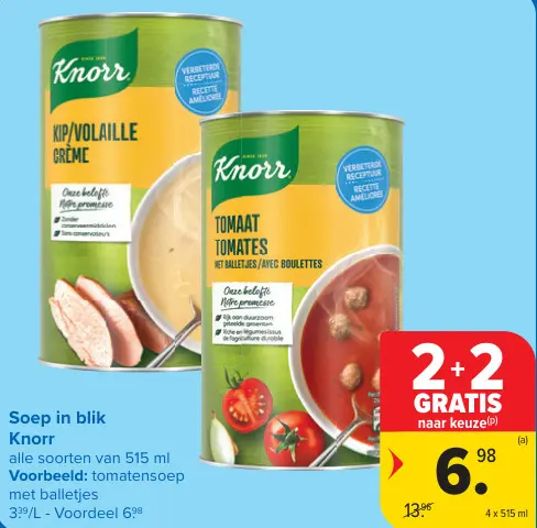 Promotie: Soep in blik