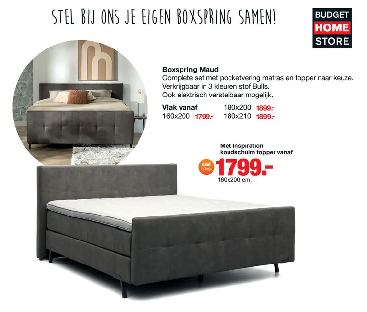Aanbieding: Boxspring Maud