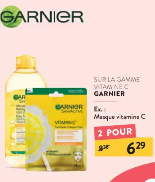 Offre: Masque vitamine C