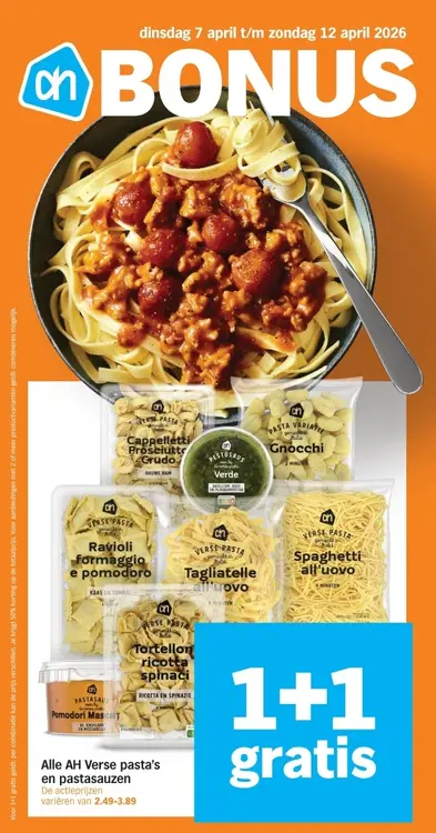 Aanbieding: Verse pasta's en pastasauzen