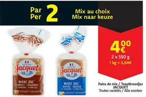 Offre: Pains de mie / Toastbroodjes