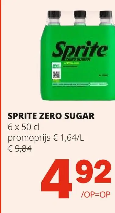 Aanbieding: Zero sugar