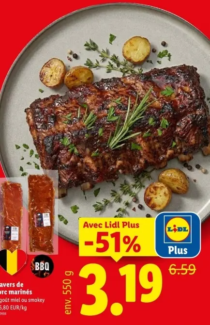 Offre: Travers de porc marinés