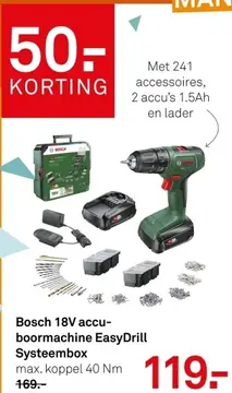 Aanbieding: SKIL 20V accu-boormachine