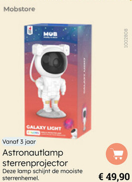 Aanbieding: Astronautlamp sterrenprojector