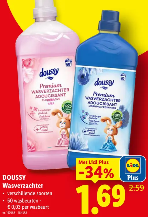 Promotie: Premium Wasverzachter Adoucissant
