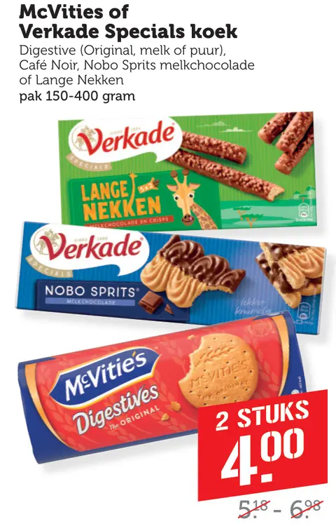 Aanbieding: McVities of Verkade Specials koek