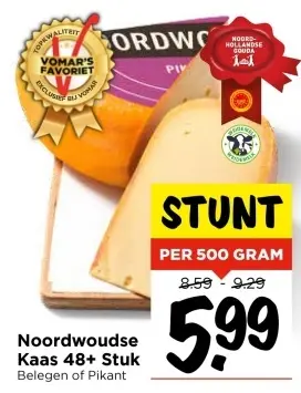Aanbieding: Noordwoudse Kaas 48+ Stuk