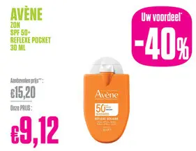 Promotie: Avène Zon SPF 50+ Reflexe Pocket 30 ML
