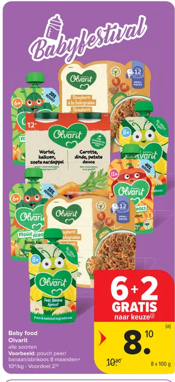 Promotie: Baby food Olvarit
