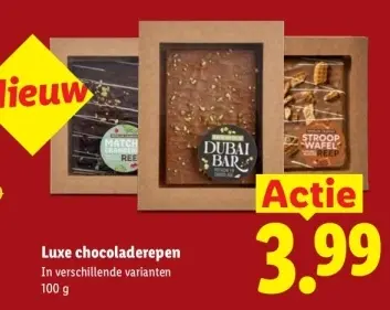 Aanbieding: Luxe chocoladerepen