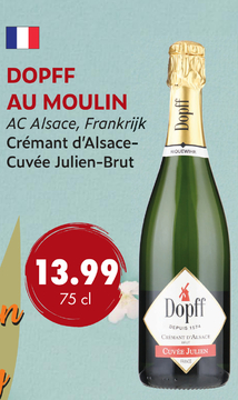 Aanbieding: Dopff au Moulin Crémant d'Alsace-Cuvée Julien-Brut