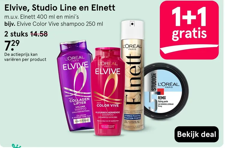 Aanbieding: Elvive, Studio Line en Elnett