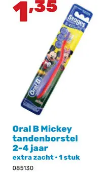 Aanbieding: Oral B Mickey tandenborstel 2-4 jaar