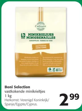 Aanbieding: Boni Selection vastkokende minikrieltjes