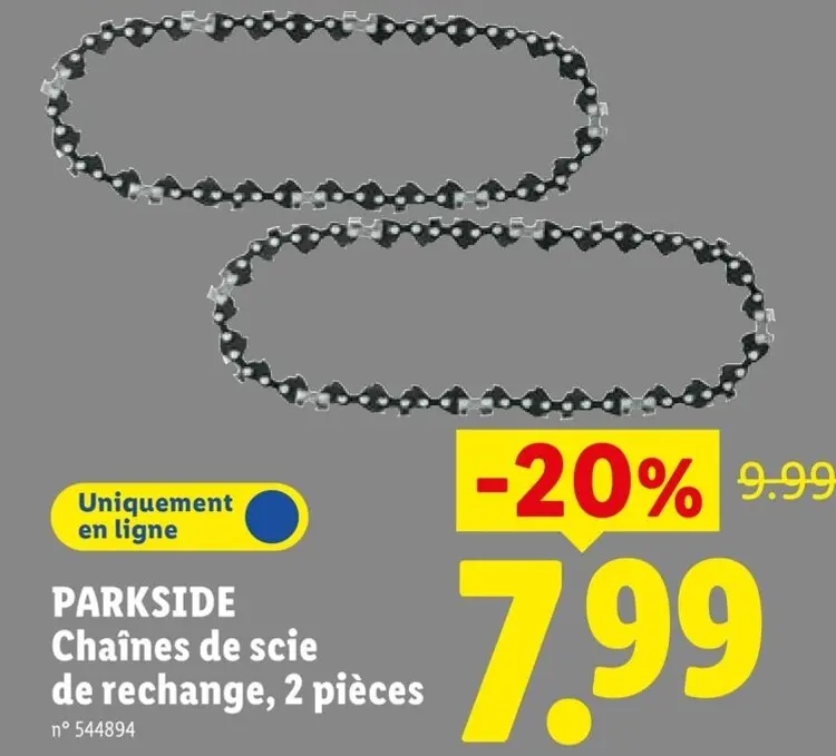 Offre: Chaînes de scie de rechange, 2 pièces