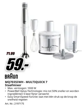 Aanbieding: MQ7035IWH - MULTIQUICK 7 Staafmixer