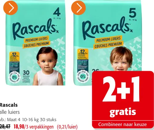 Promotie: Rascals Alle luiers
