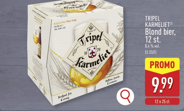 Promotie: TRIPEL KARMELIET Blond bier