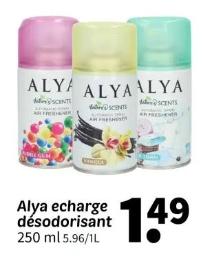 Offre: Alya echarge désodorisant