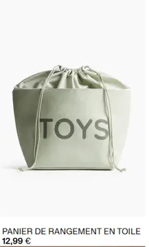 Offre: Panier de rangement en toile