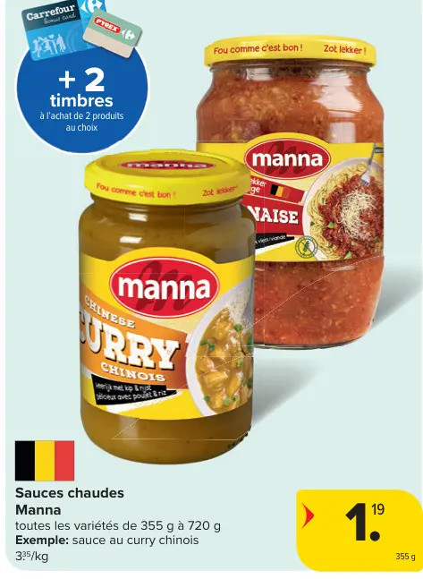 Offre: Sauces chaudes