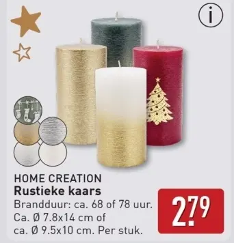 Aanbieding: Rustieke kaars