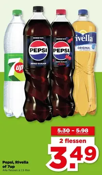 Aanbieding: Pepsi, Rivella of 7up