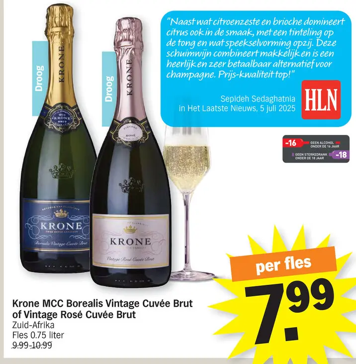Promotie: Krone MCC Borealis Vintage Cuvée Brut of Vint