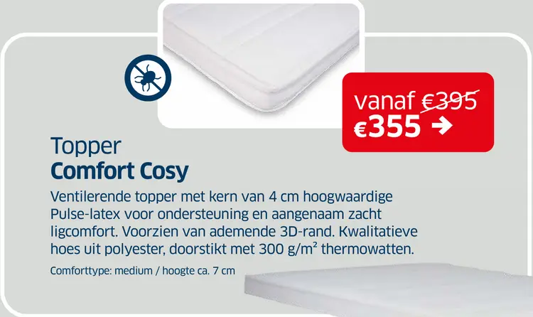 Promotie: Topper Comfort Cosy