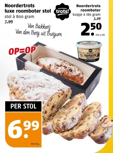 Aanbieding: Luxe roomboter stol