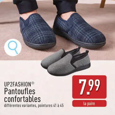 Offre: Pantoufles confortables